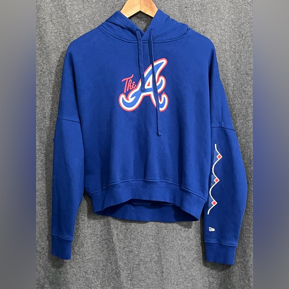New Era Atlanta Braves “The A” Hooded Sweatshirt MLB Medium